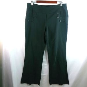 Dots 16 Cute Double Knit Ponte Black Workwear Pants Plus